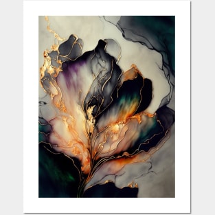 Northern Tulip - Abstract Alcohol Ink Resin Art Posters and Art